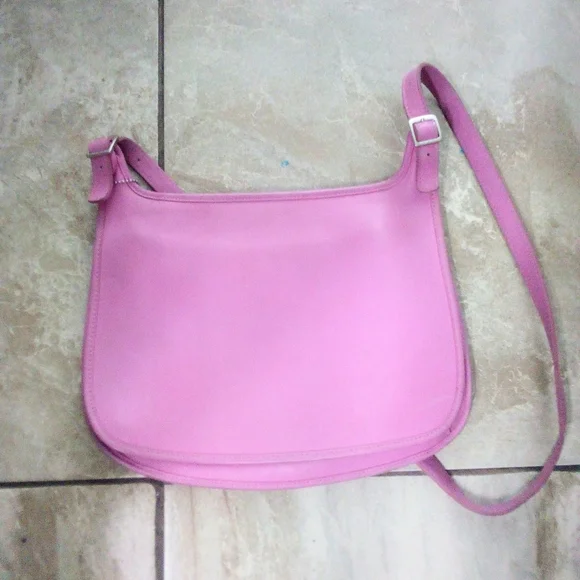 Coach RARE vintage legacy crossbody leather satchel bag pink VGC Y2K - Picture 1 of 10